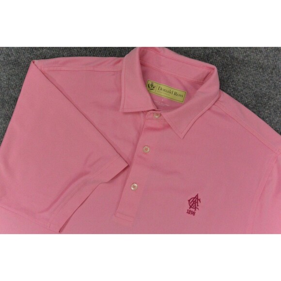 Donald Ross Shirt Mens Small‎ Pink Golf Stretch - Picture 1 of 9